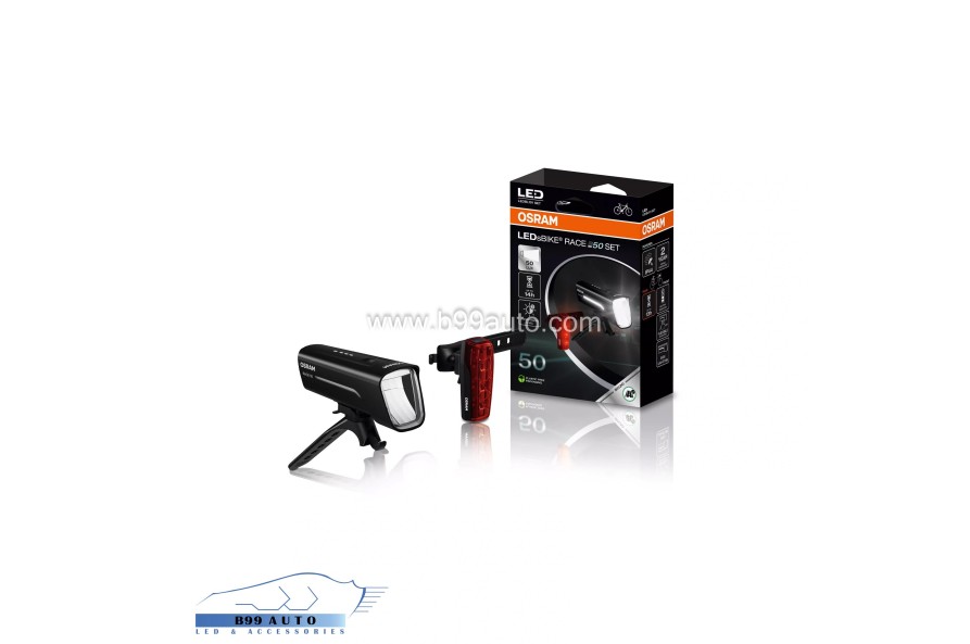 Osram LEDsBIKE RACE 50 SET első+hátsó Kerékpár lámpa készlet 